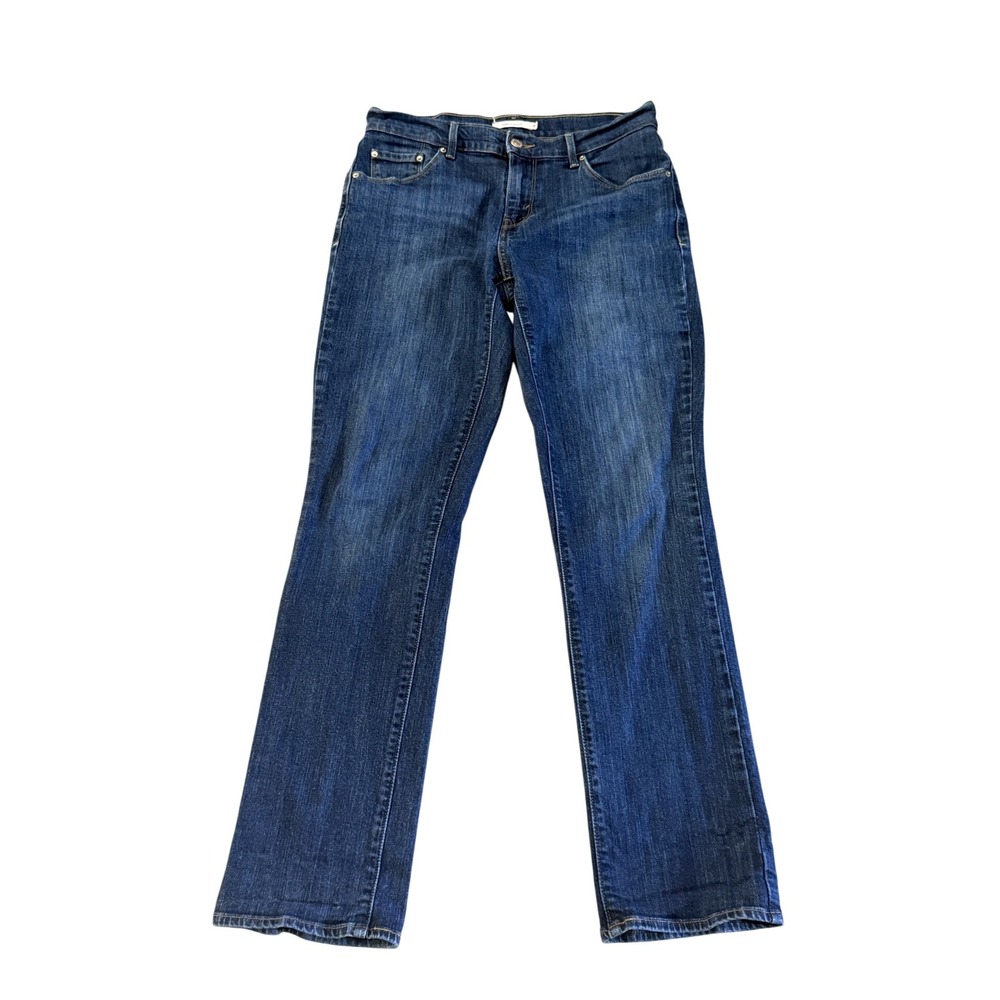 Levis 505 Straight Leg Jeans Women 28 Medium Wash Blue Denim Mid Rise